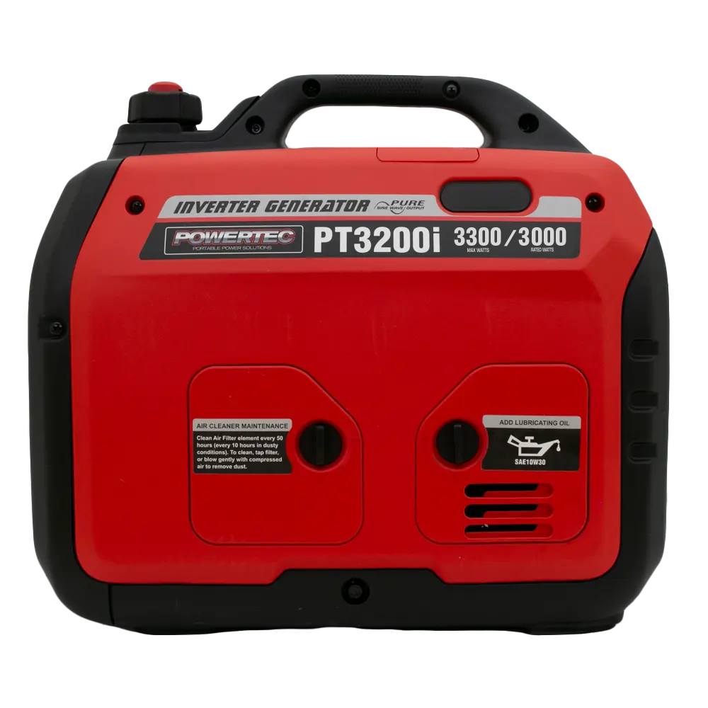 Powertec PT3200i 3300W/4.2kVA Silenced Inverter Generator - Image 3